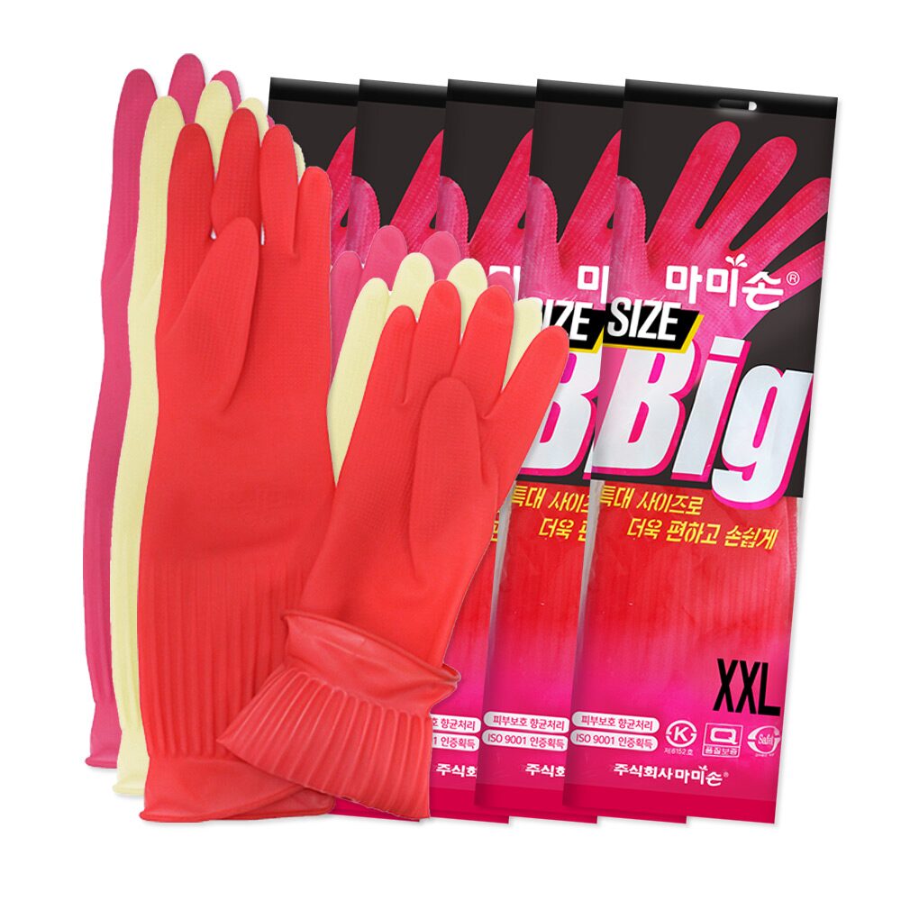 마미손 고무장갑 빅특대(XXL) 5입