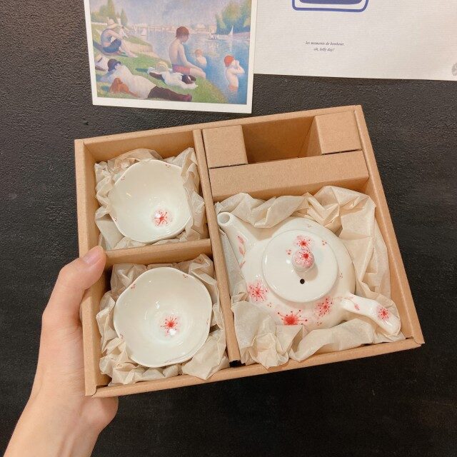벚꽃 2인 다기 set