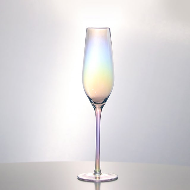 미스틱 오로라 홀로그램 글라스 샴페인 베이직 (210ml)