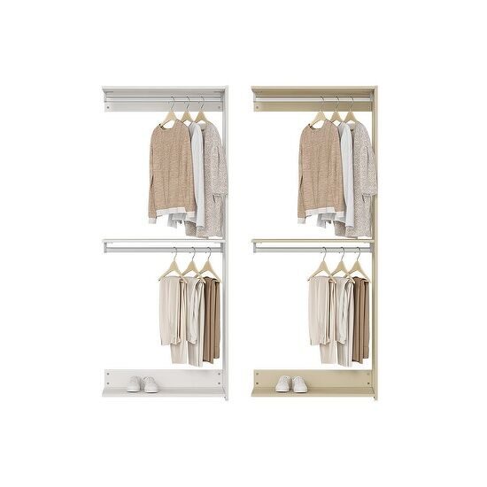 스테이 드레스룸 82cm 연결형_짧은옷행거형 2colors