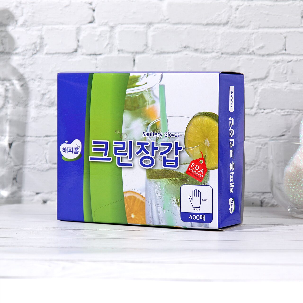 주방 일회용품 위생장갑 비닐장갑 400매