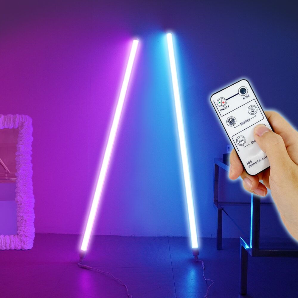 LED 네온사인 무드등 컴퓨터방 인테리어 간접조명 네온바 (7color/리모컨 연동)