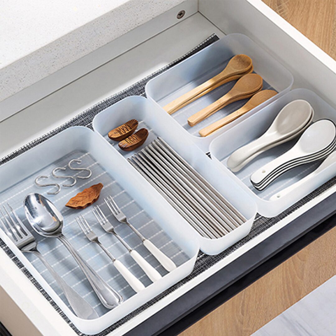 서랍정리 반투명 수납트레이 화장대 싱크대 수납함 5size