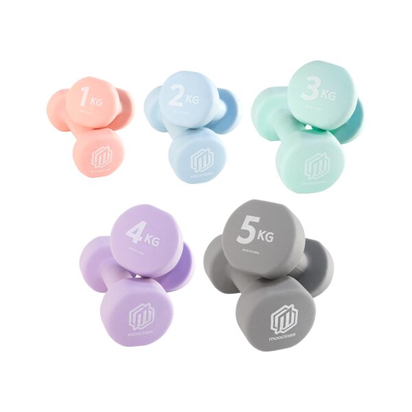 네오프렌 논슬립 여자 아령 덤벨 1kg~5kg (2개1세트)