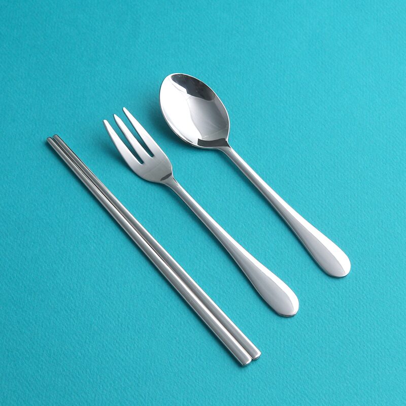 어린이수저 젠차일드 3종 (스푼+포크+젓가락), 유아동수저세트