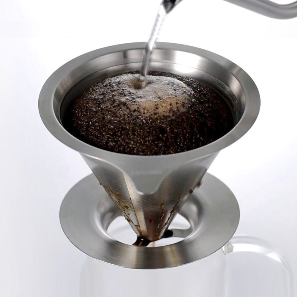 V60 커피 메탈 드리퍼 3~4인 DMD-02-HSV