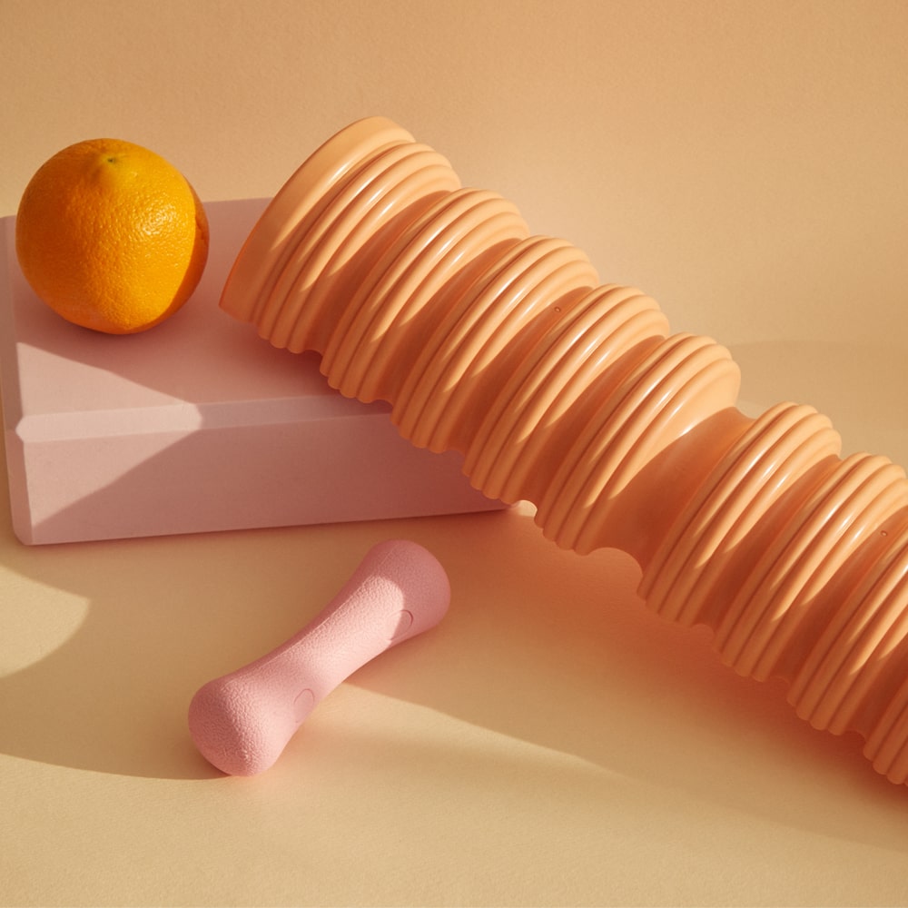 베이직바(속근육 순환 전신 마사지바, 하프 폼롤러, 토핑 호환 가능, ABS)