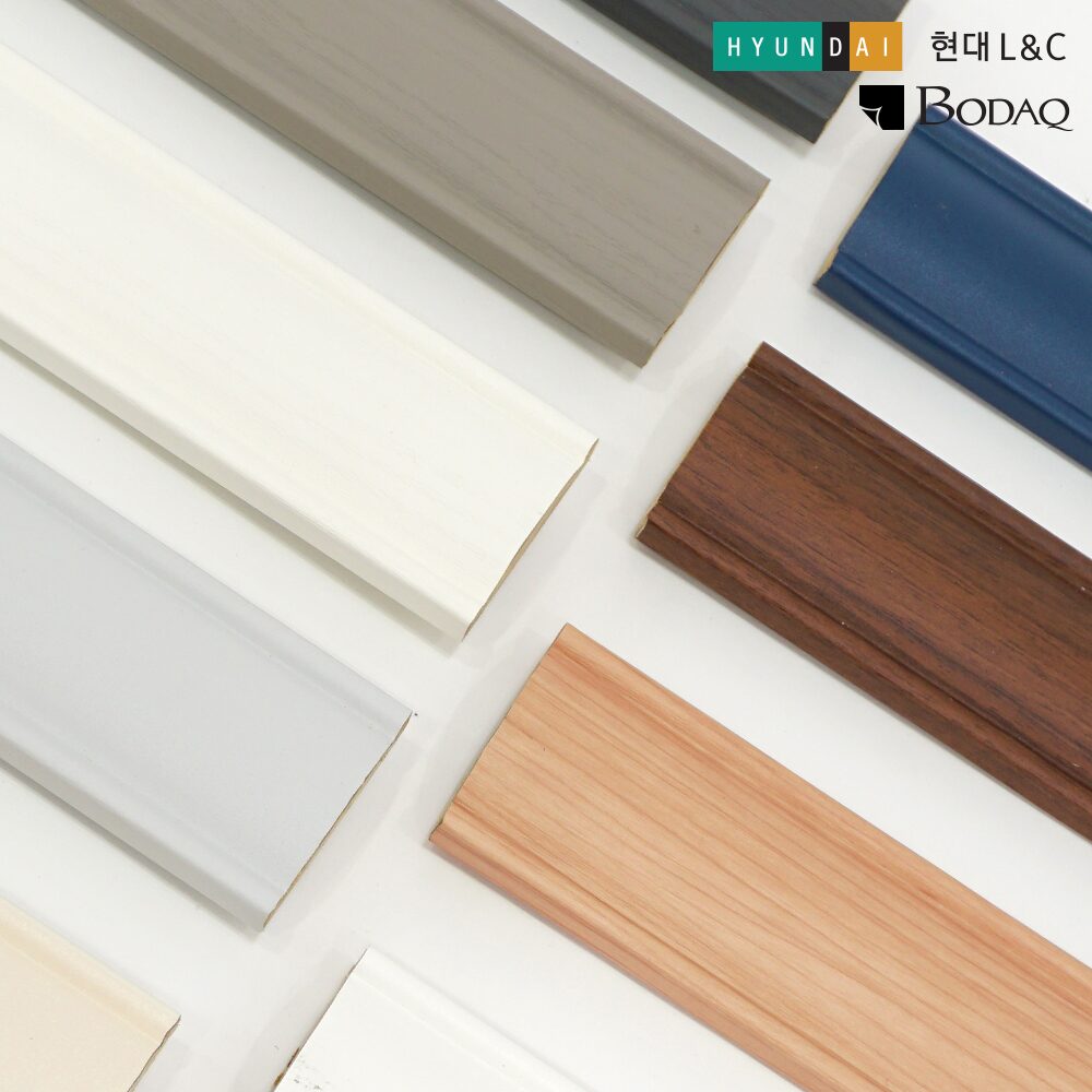 단색 인테리어필름 샷시 문틀 걸레받이 몰딩시트지 7colors