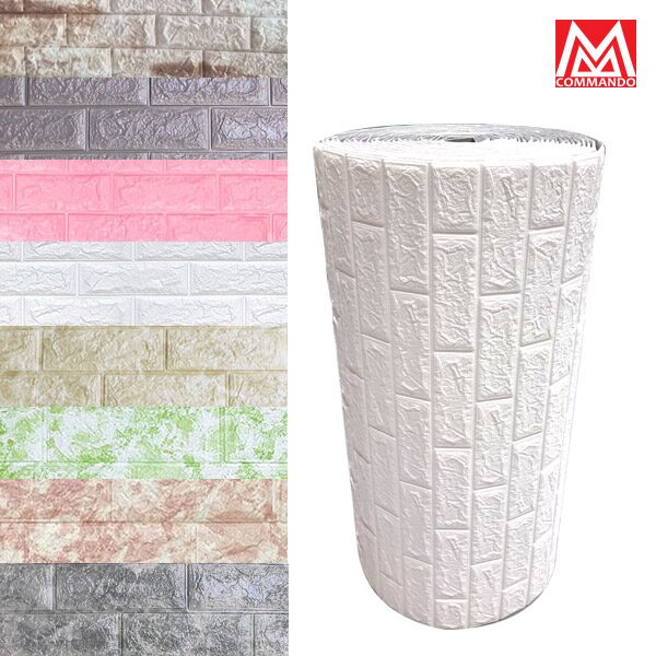 폼블럭 20M 벽지 시트지 단열재 벽돌 8colors
