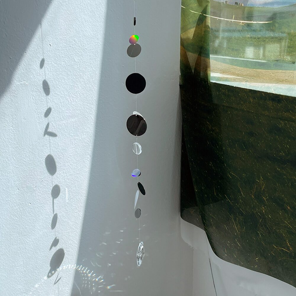 black FULL moon sun catcher