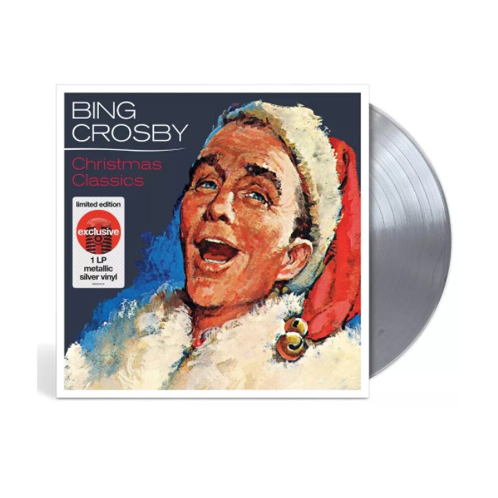 [해외] 빙 크로스비 크리스마스 클래식 엘피 메탈릭 실버 컬러 Bing Crosby