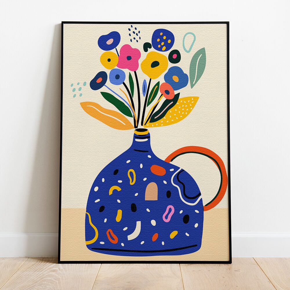 플레이어바웃 DIY 명화그리기 블루 화병 40x50cm