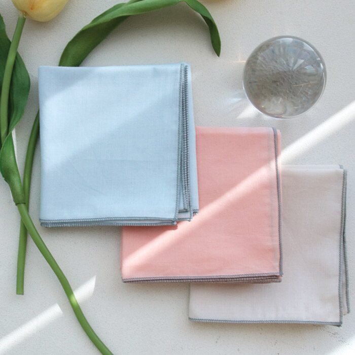 그레이라인 60수 순면 데일리 손수건 3color