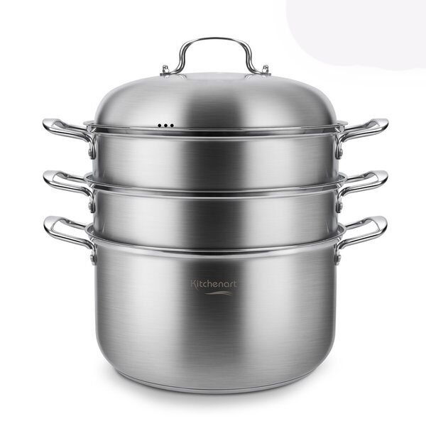 인덕션겸용 올가 3단 찜냄비 36cm 찜솥 찜기 해물찜냄비