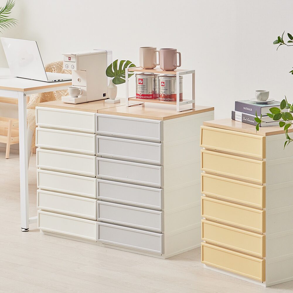 국내생산 BPA FREE 쌓아서 조합하는 래폴드 서랍장 400(S) 6단