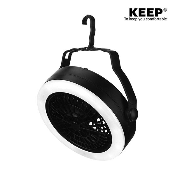 캠핑 LED 2in1 360도 회전 선풍기 실내등 텐드등 조명 환풍기
