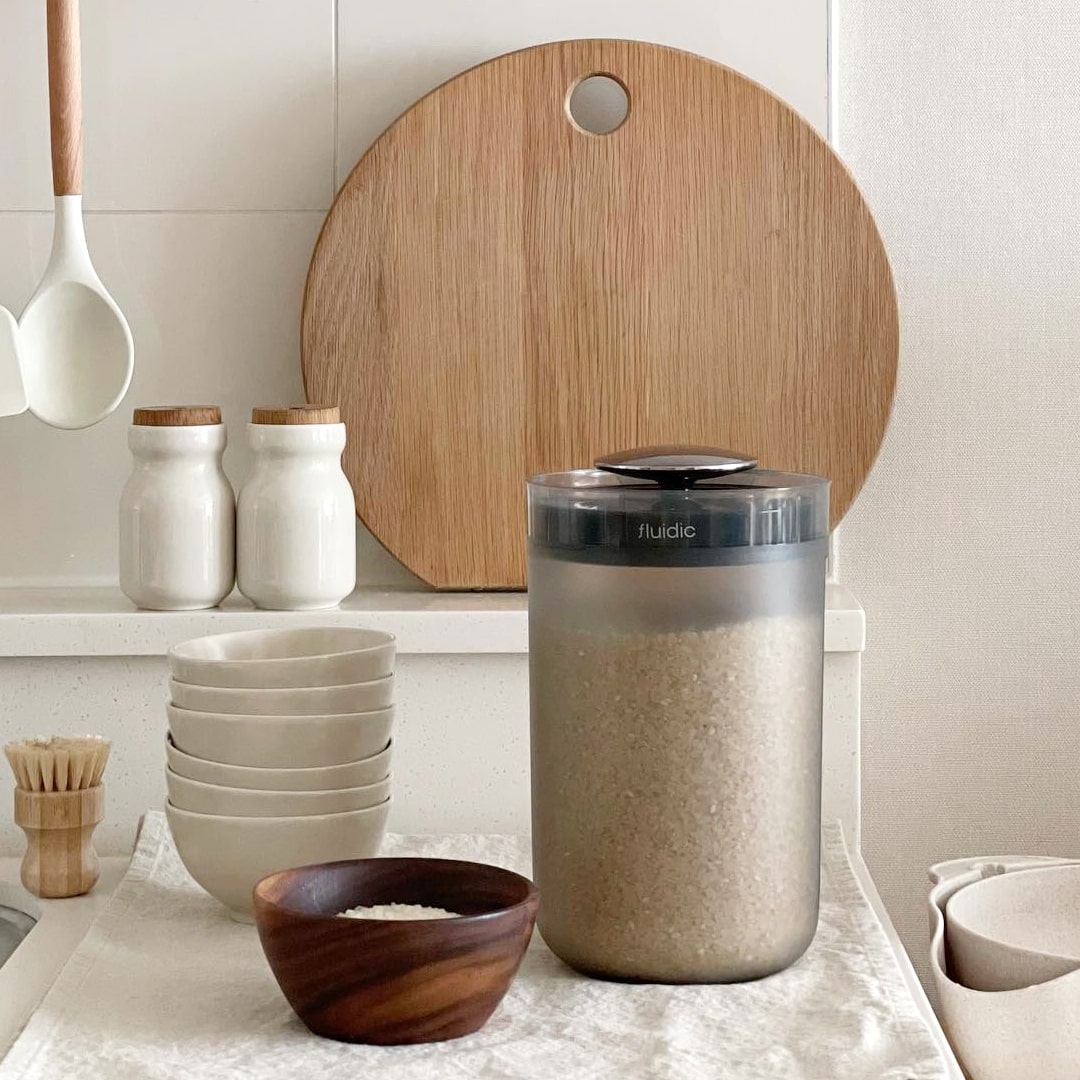 플루딕 진공 밀폐 쌀통 3L