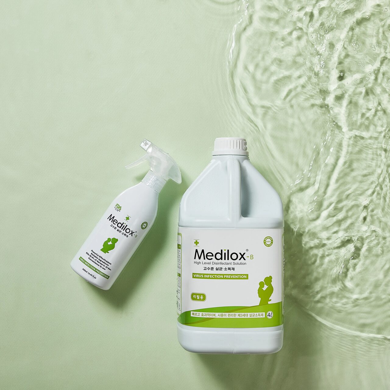 가정용살균소독제 Medilox-B 4L x 1ea + 500ml x 2ea