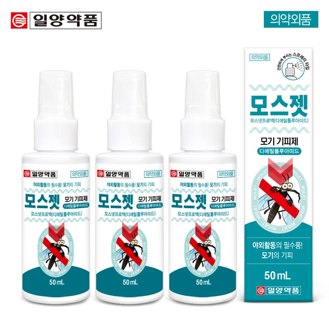 모스젯 모기기피제 50mL 3개