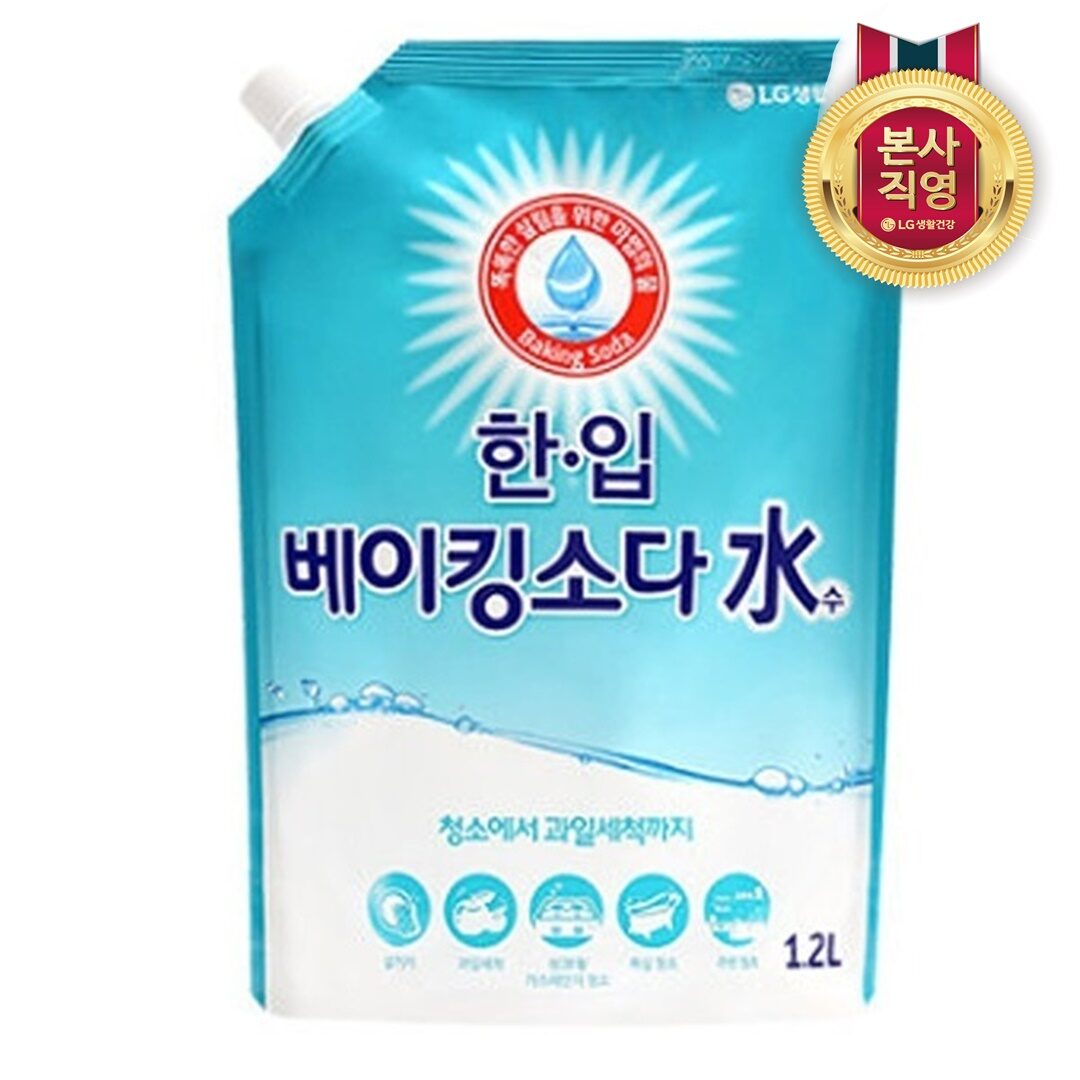 한.입 베이킹 소다수 1.2L 리필 x 2개