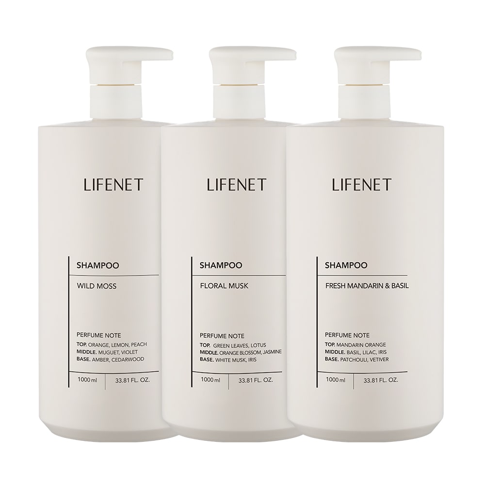 2+1 산뜻케어 퍼퓸 샴푸 1000ml (향 3종 택3)