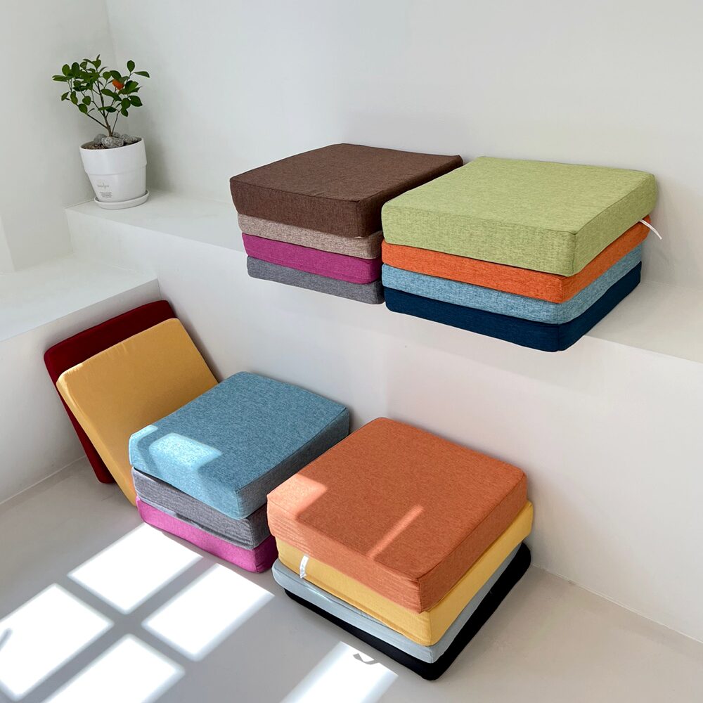방석 사각 의자 사무실 벤치 소파 쿠션 2size 12colors