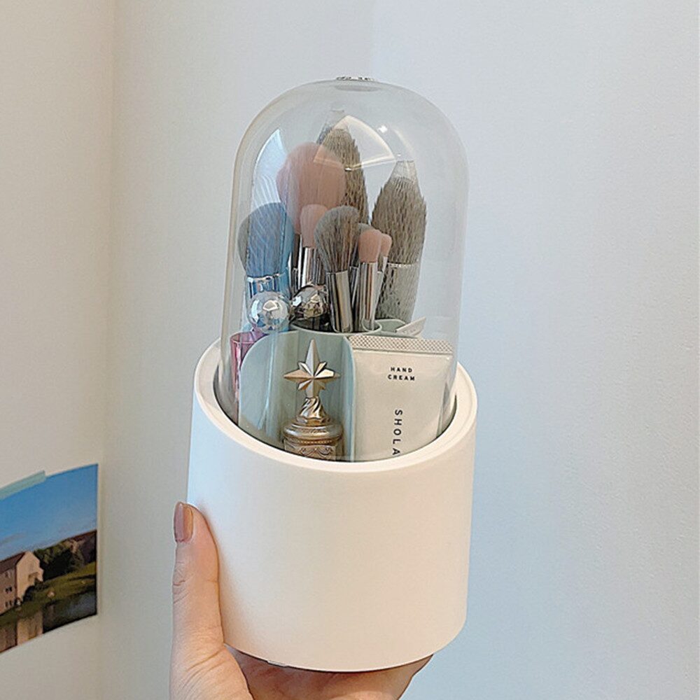 회전 브러쉬 정리함 브러쉬 보관 화장품 정리 회전 연필꽂이