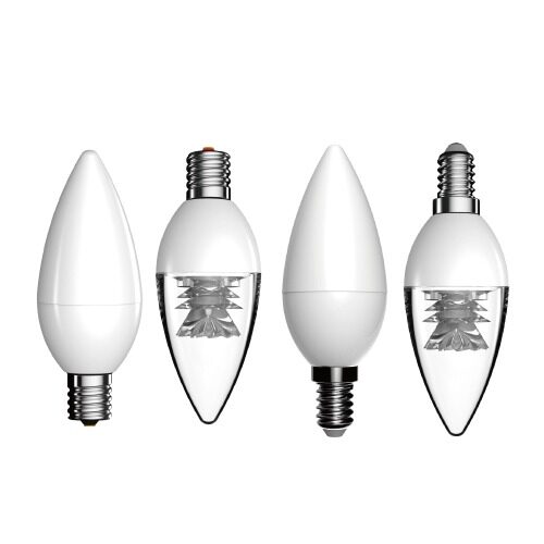 LED촛대구 5W 투명 불투명 촛불전구 촛대전구 대체용LED램프