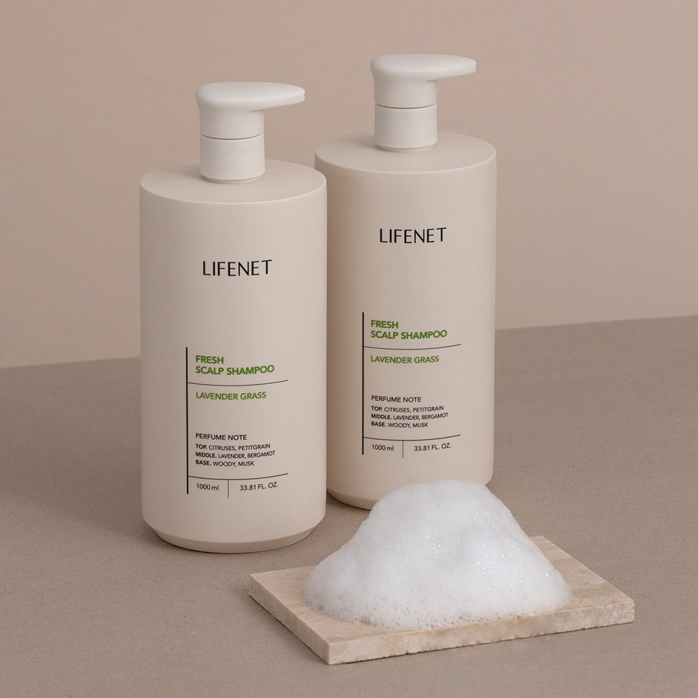 1+1 두피케어 프레쉬 스칼프 딥 클렌징 샴푸 1000ml 2개