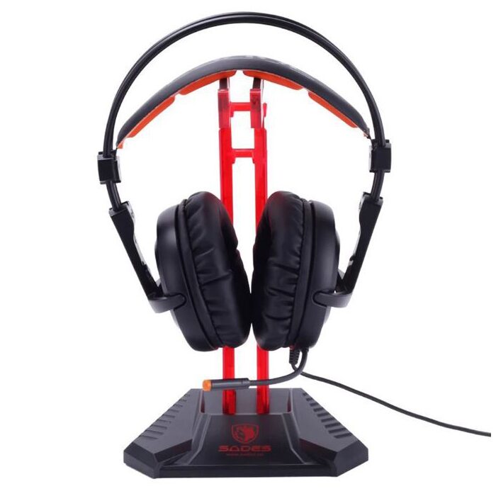 Earphone Rack 사데스 헤드셋 거치대_레드