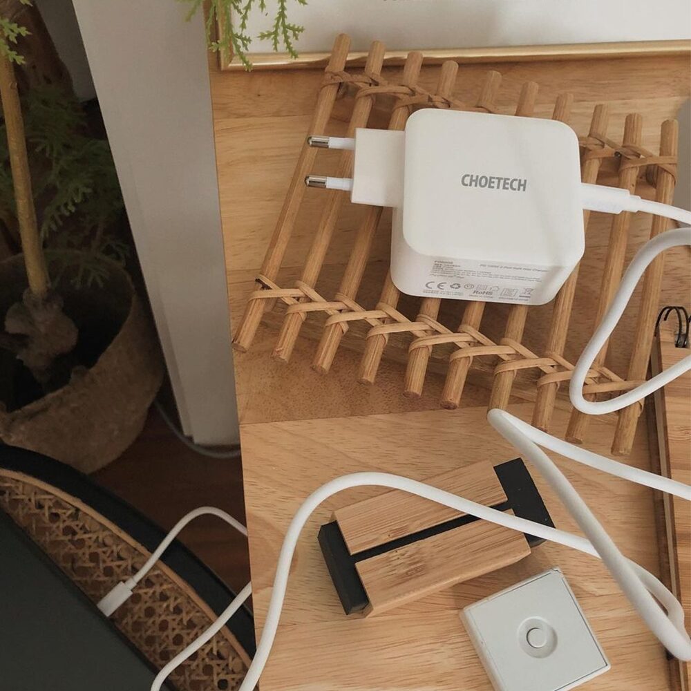 PD 100W GaN PPS 듀얼 C타입 고속충전기 어댑터(케이블set) PD6008