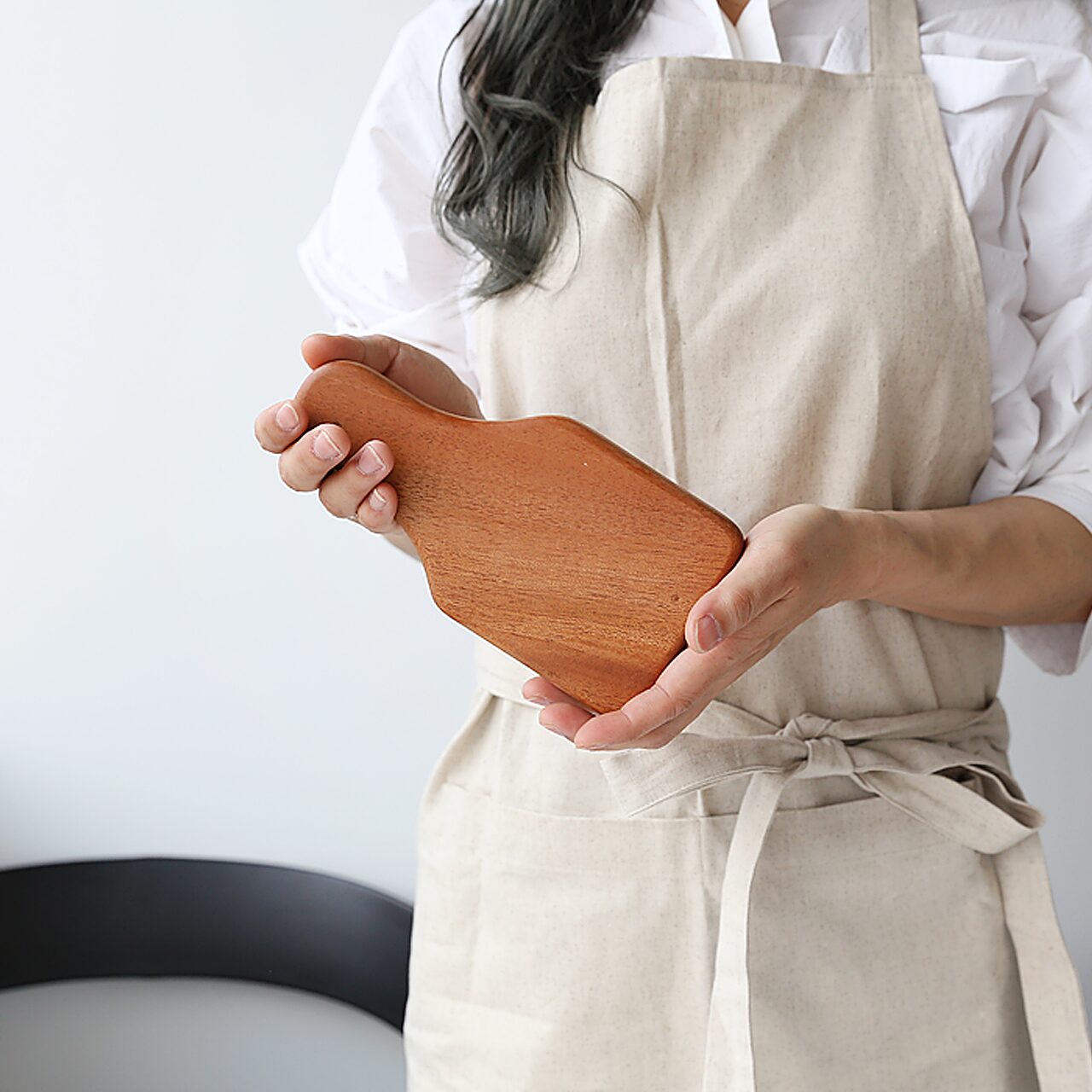 아르보르 마호가니 통원목 미니 디저트 플레이트(2colors)