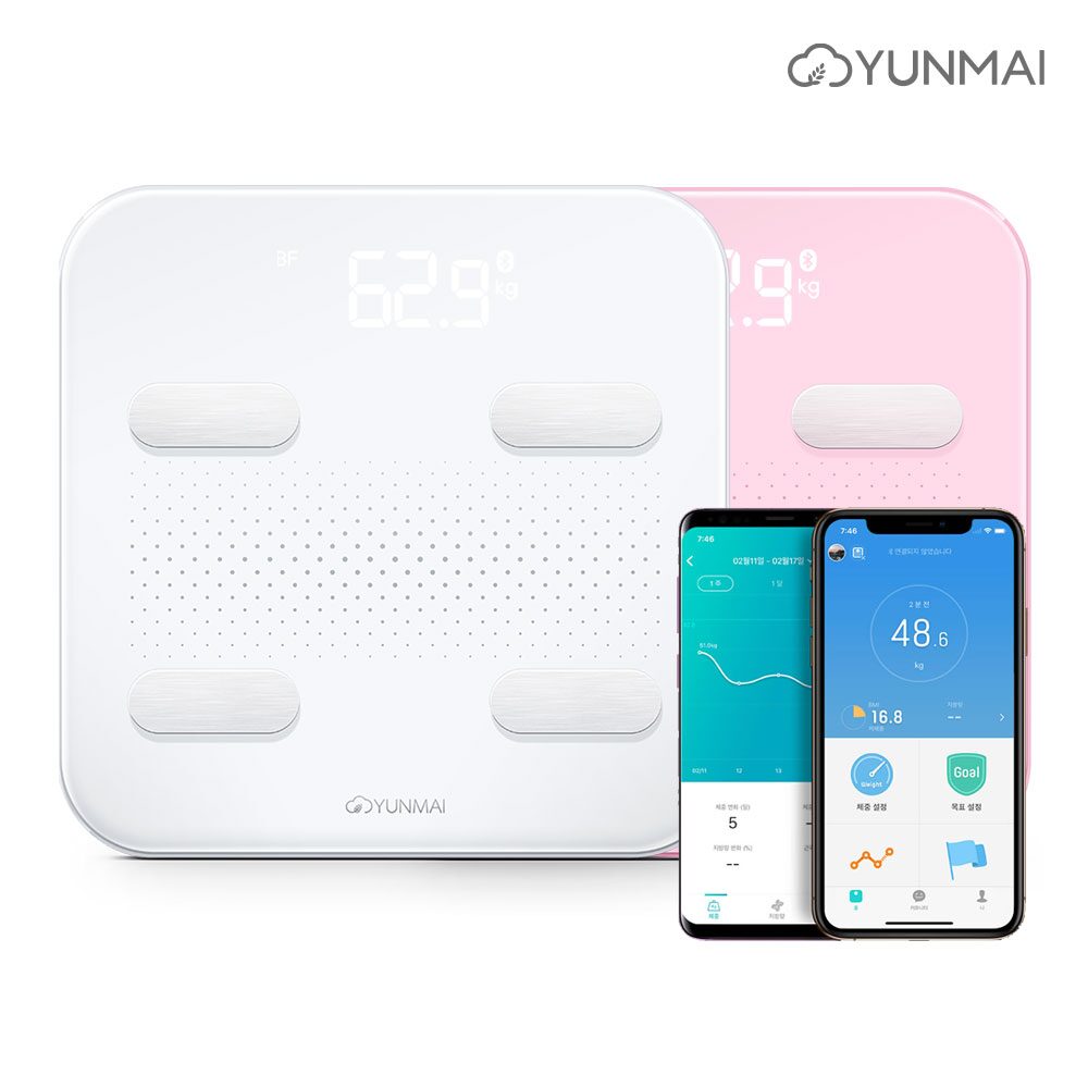 YUNMAI S color2 스마트 인바디 체중계 충전형 M1805