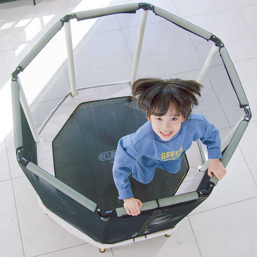 안전망 트램폴린 ST-500 안전한 팔각구조 유아 방방이