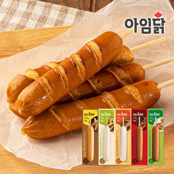 닭가슴살 프랑크 꼬치 5종 70g*10팩