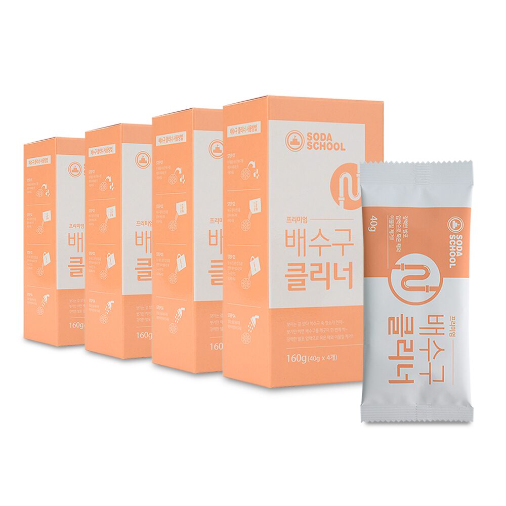 프리미엄 배수구 클리너 40g 4개입 4개