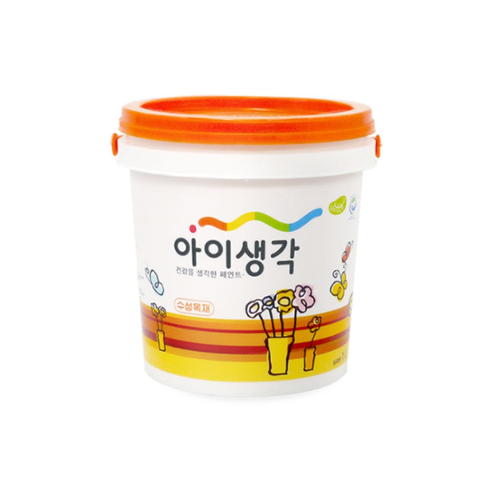 방문페인트 삼화 아이생각 수성목재 1L 반광 친환경 페인트 방문용 가구 몰딩