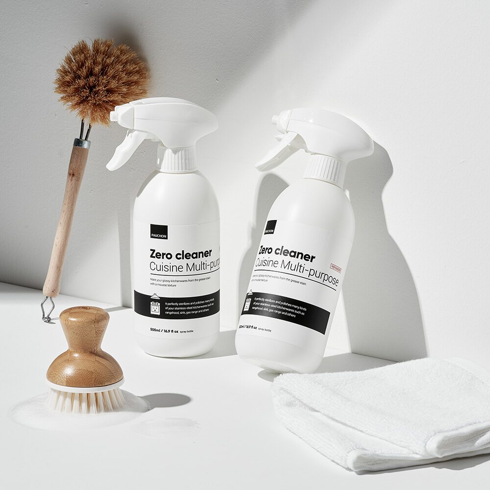 1+1 뽀숑 기름때 제거 제로크리너 500ml 찌든때 클리너 다목적 세정제 가스렌지 후드