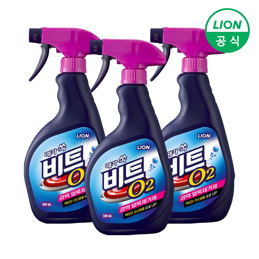 O2 강력얼룩제거제 스프레이 500ml X 3개