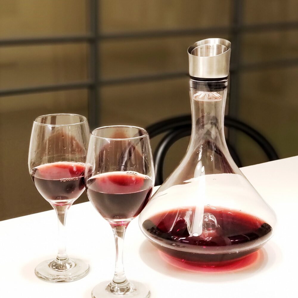 와인 디캔터 2.2L + 와인잔, 건조대, 브러쉬 별도 추가 선택