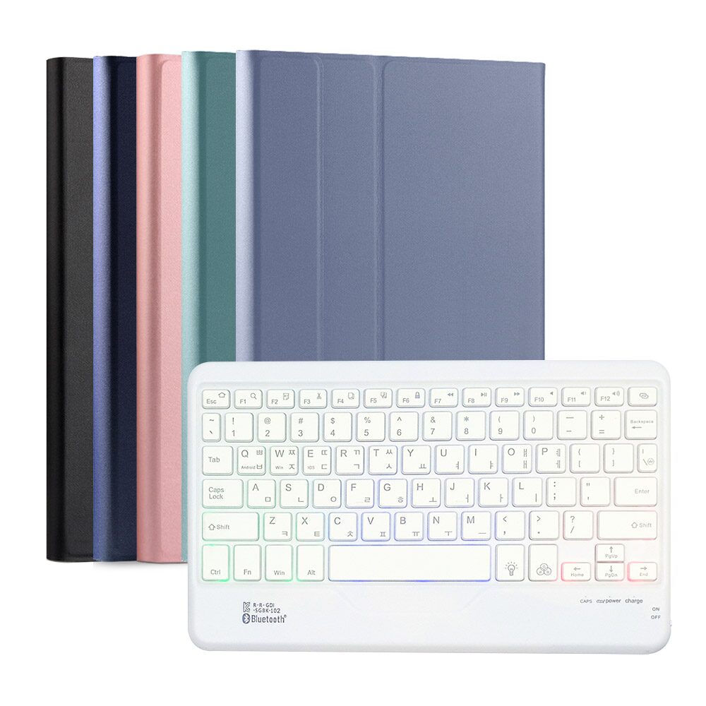 삼성 갤럭시탭 A8 2022 10.5인치 그램 블루투스 키보드 케이스 (키보드-LED)