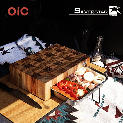 지금까지 없었던 새로운 도마! OIC 앤드그레인 캄포나무 트레이 도마 4size