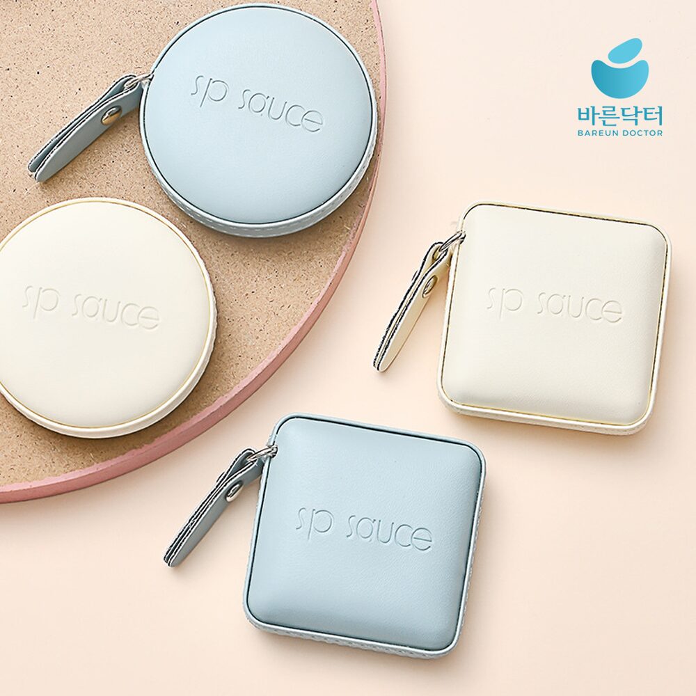 다이어트 줄자 PU가죽 1.5m 마카롱 휴대용 미니 줄자