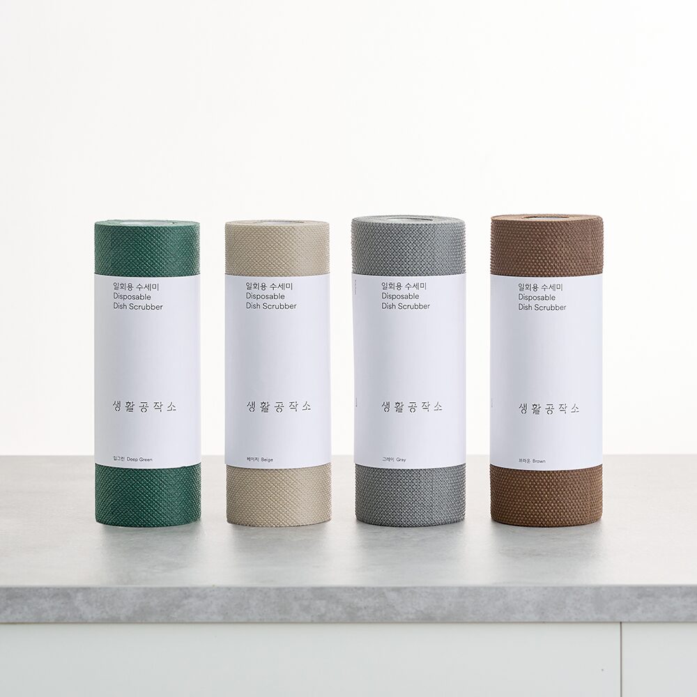 일회용 수세미 60매 x 2입 4color