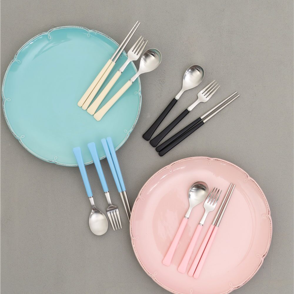 블루밍 컬러 아동 포크 4 color