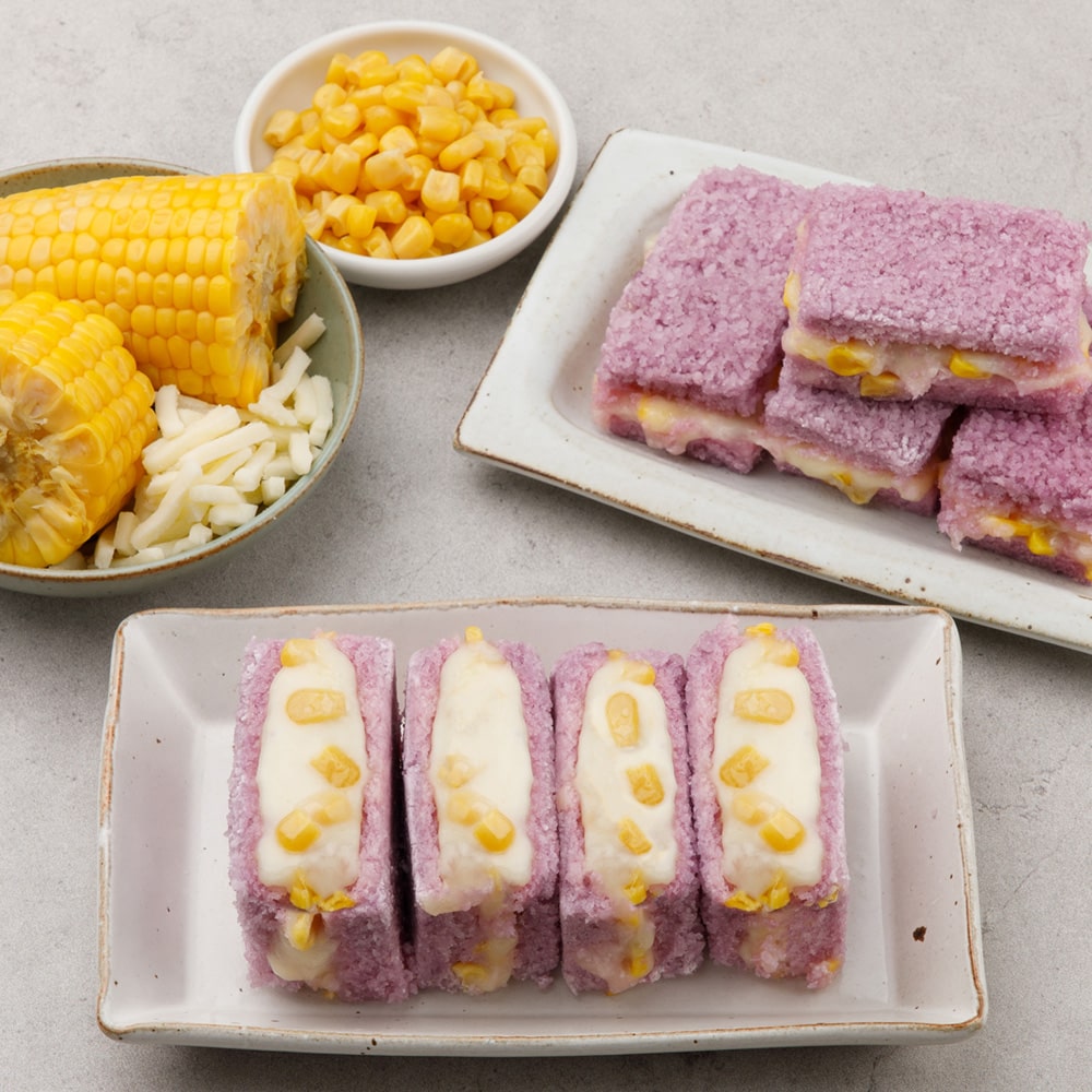 단짠단짠 모짜렐라치즈가 가득 발효숙성 고구마 콘치즈설기 480g