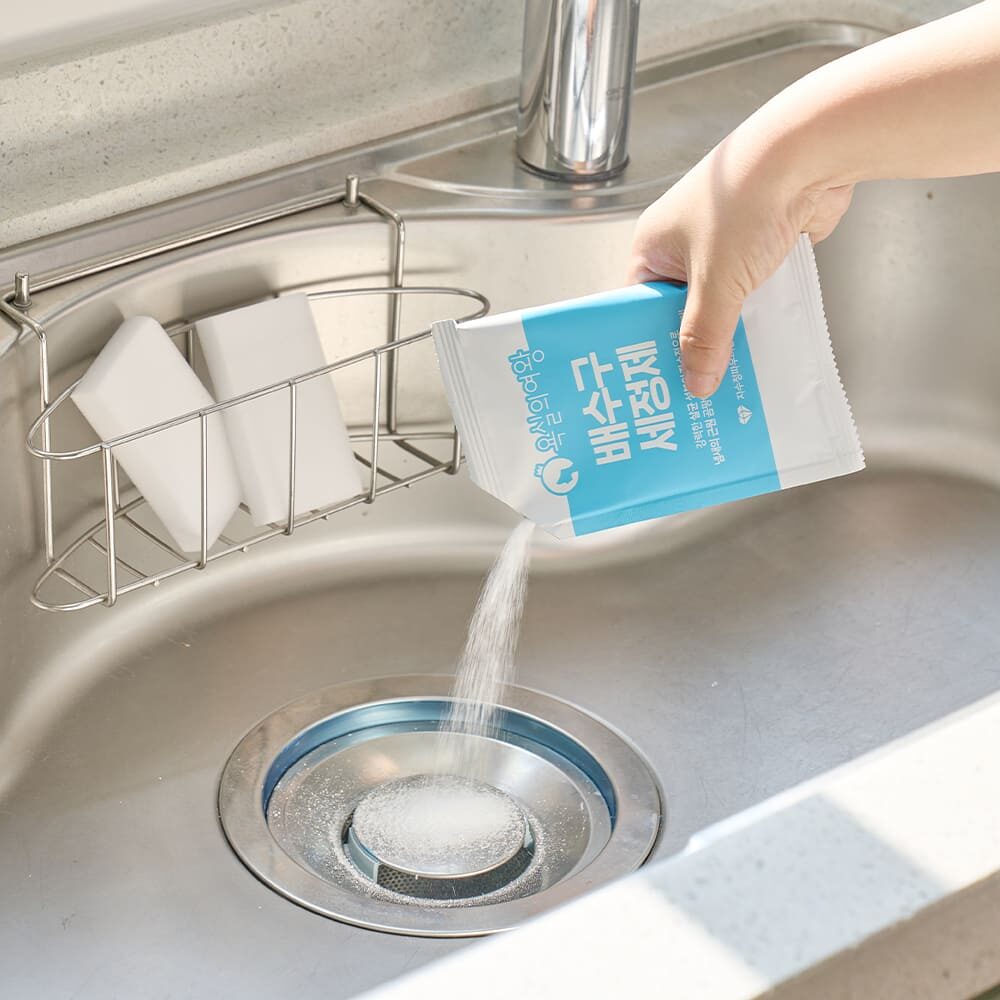 배수구 클리너 4회분 싱크대 배수관 청소 세정제
