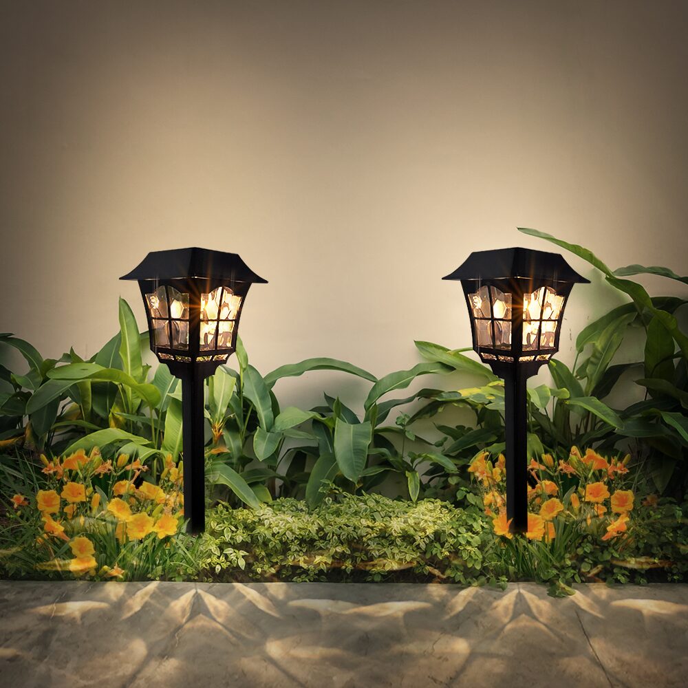 태양광 정원등 LED 야외등 태양열 조명 가로등 사각격자 S34N
