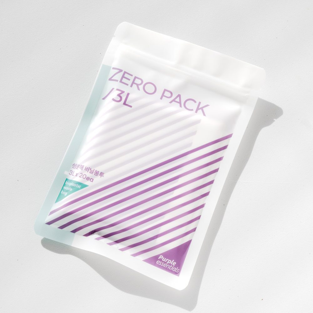 제로팩 생분해 이지그립 음식물쓰레기 봉투 3L 20매