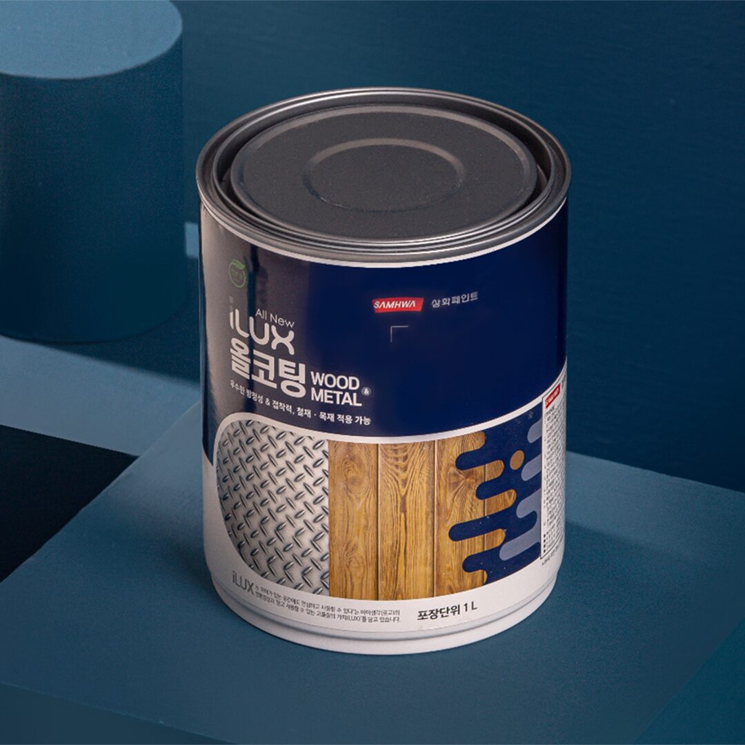 삼화 아이럭스 올코팅 무광 1L 친환경 반광 유광 수성 벽지 방문용 현관문 페인트 녹방지